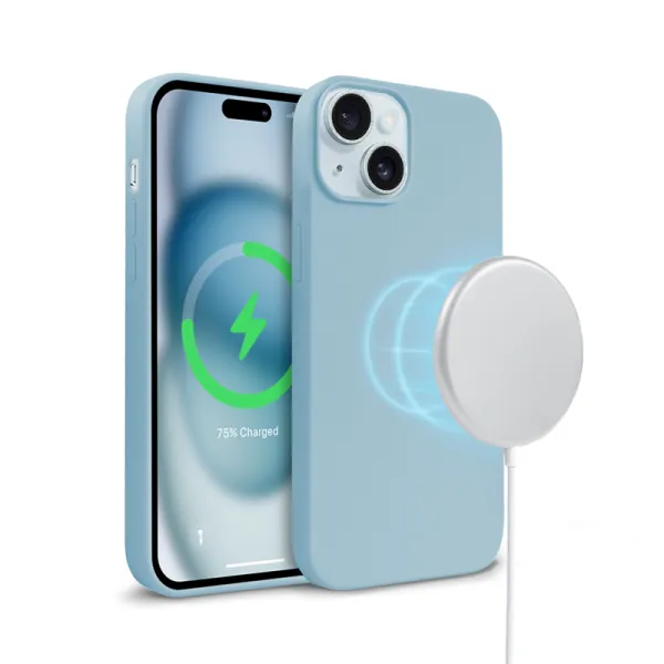 Crong Color Cover Magnetic - iPhone 15 MagSafe Case (Blue)