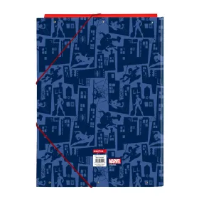 Ring binder Spider-Man Blue A4 26 x 33.5 x 2.5 cm