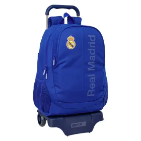 Kooliseljakott Real Madrid C.F. Sinine 32 x 44 x 16 cm