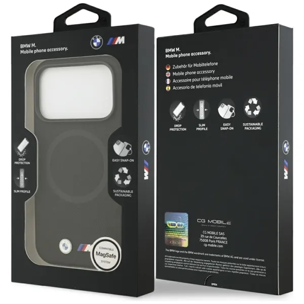 BMW M FW Metal Logo MagSafe - Case iPhone 17 Pro (black)
