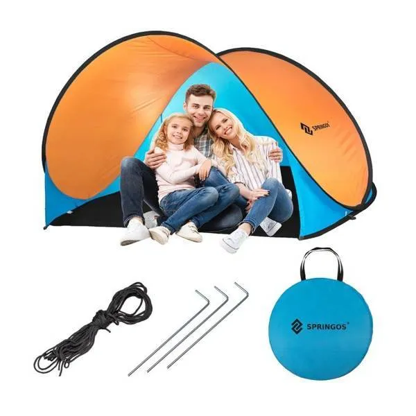 Pop-Up Tent Springos PT003 (200×120×110 cm), orange