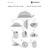 Pludmales telts Springos PT003 (200 × 120 × 110 cm), oranža