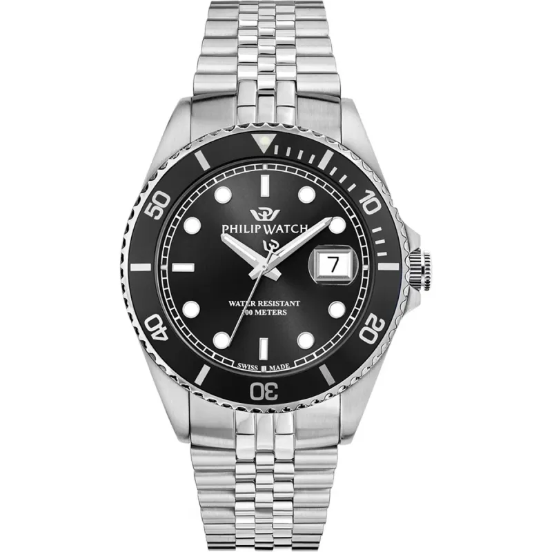 Laikrodis vyrams Philip Watch R8253597127 Sidabras