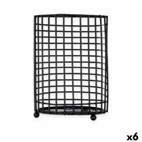 Pot for Kitchen Utensils Kinvara Metal 11,3 x 16 x 11,3 cm (6 Units)