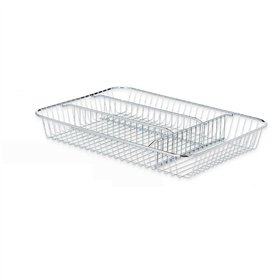 Cutlery Organiser Kinvara Silver Metal 26 x 4,5 x 35,5 cm 26 x 5,5 x 35,5 cm (6 Units)