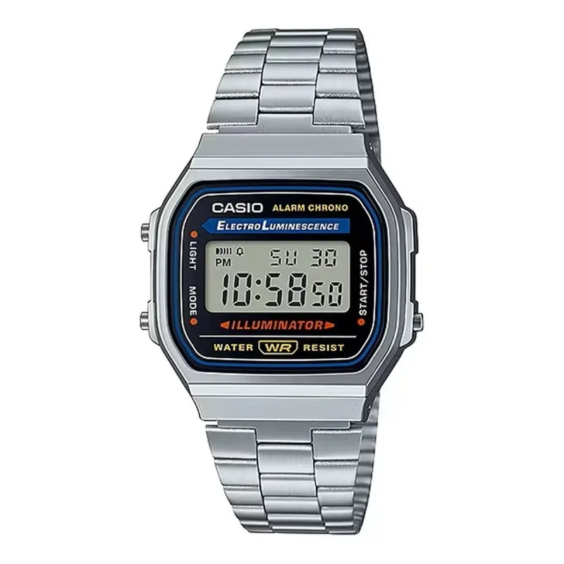 Meeste Kell Casio VINTAGE Hall Hõbedane (Ø 36 mm) (Ø 34 mm)