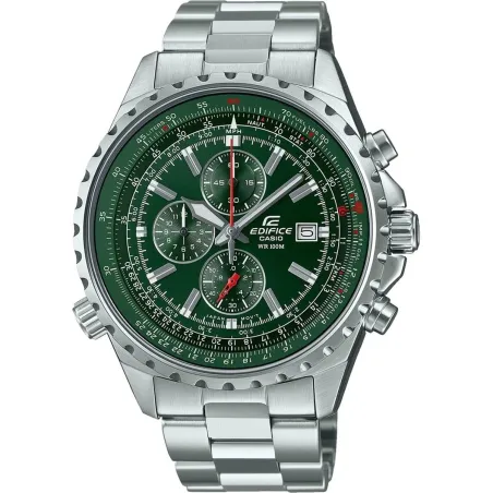 Vīriešu Pulkstenis Casio EF-527D-3AVUEF Zaļš Sudrabains (Ø 45 mm)