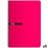 Notebook ENRI Red Sheet 100 Sheets Graph paper 5 Pieces (5 Units)