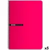 Notebook ENRI Red Sheet 100 Sheets Graph paper 5 Pieces (5 Units)