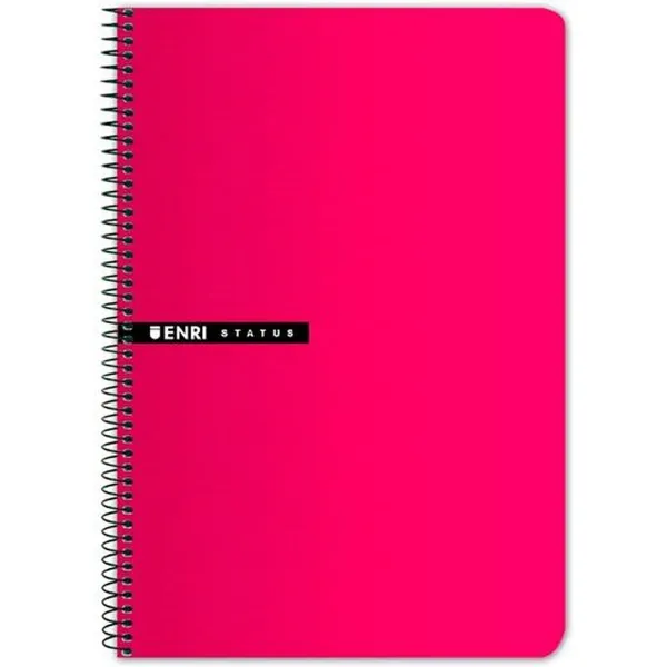 Notebook ENRI Red Sheet 100 Sheets Graph paper 5 Pieces (5 Units)