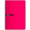 Notebook ENRI Red Sheet 100 Sheets Graph paper 5 Pieces (5 Units)