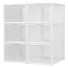 Stackable shoe box Max Home White 6 Units polypropylene ABS 25 x 18,5 x 35 cm