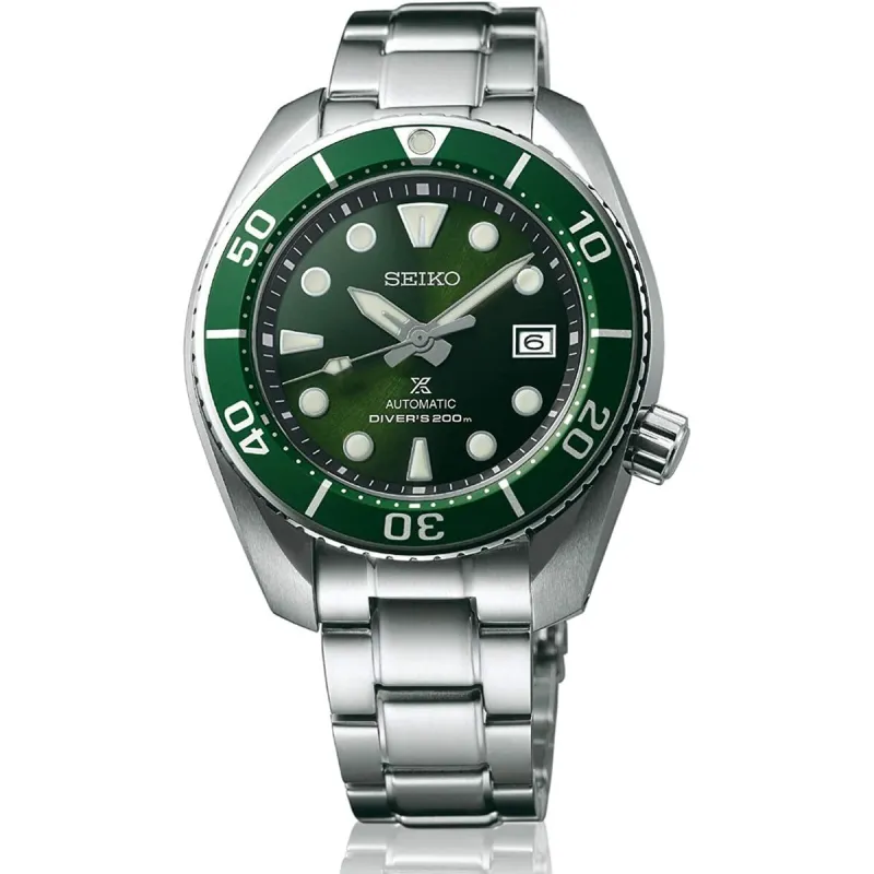 Meeste Kell Seiko SPB103J1 Roheline Hõbedane