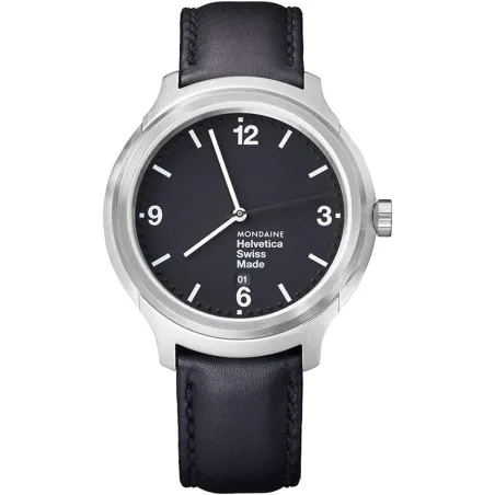 Laikrodis vyrams Mondaine HELVETICA No. 1 BOLD (Ø 43 mm)