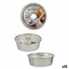 Set of Cake Tins Kinvara Silver Aluminium 19,5 x 7 x 19,5 cm 19,5 x 19,5 x 6 cm 4 Pieces (12 Units)