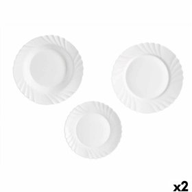 Dinnerware Set Vivalto White Opaline glass (2 Units)