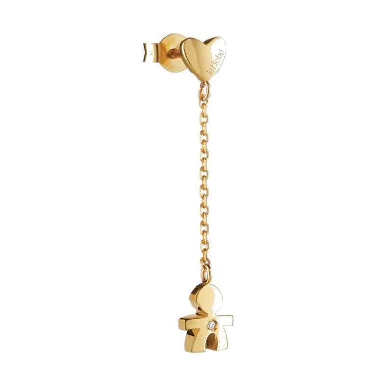 Ladies' Earrings leBebe LBB712 9 Carat Gold Golden