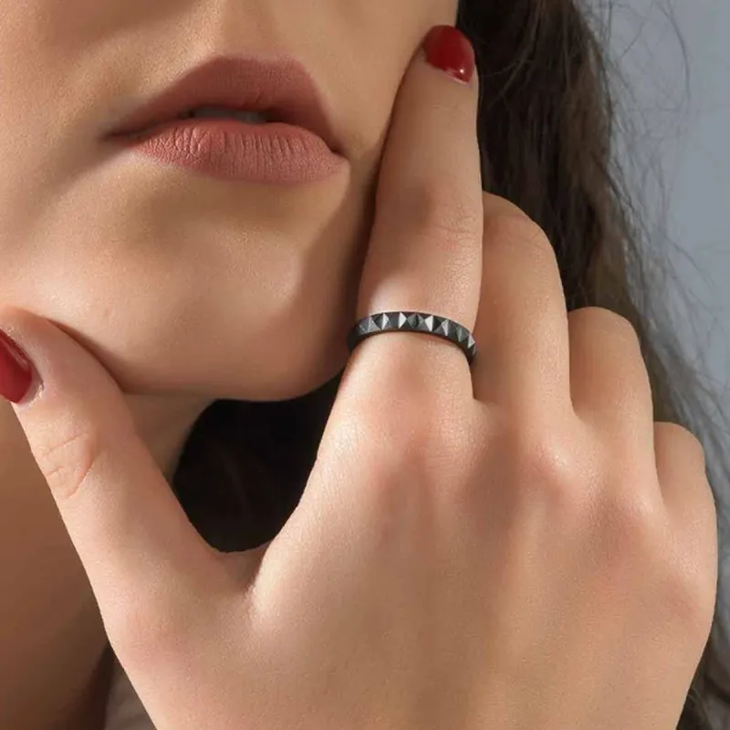 Vīriešu Gredzens AN Jewels AR.R1NS06BK-7 7