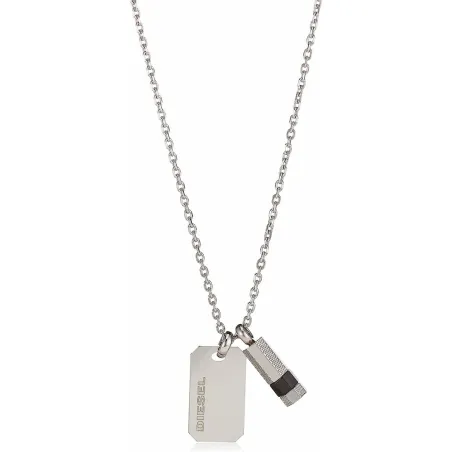 Meeste Kaelakee Diesel DX1156040 Hõbedane