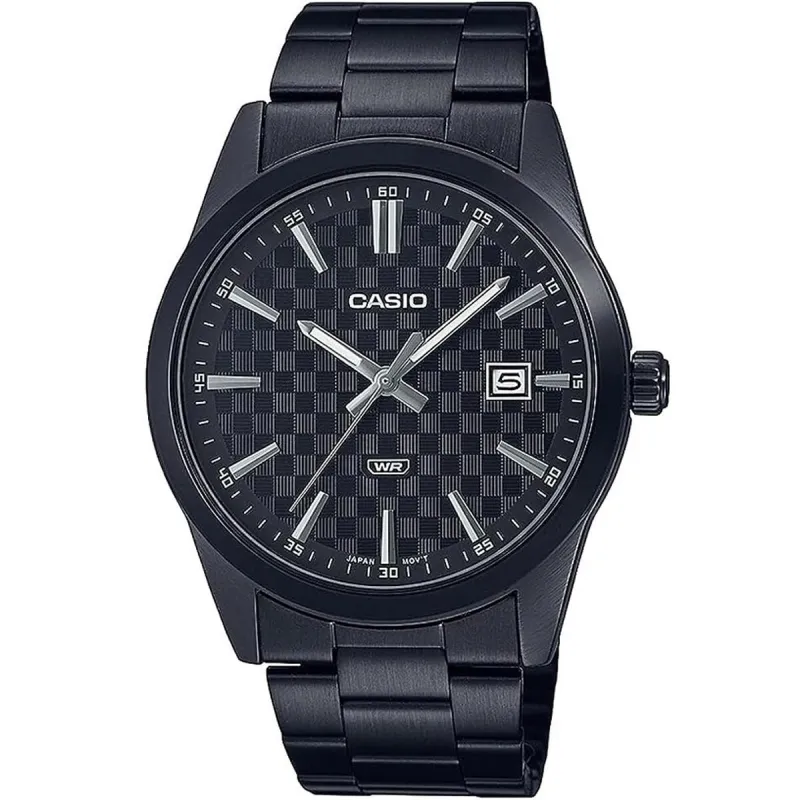 Vīriešu Pulkstenis Casio DATE CARBON LOOK DIAL BLACK SERIE- BLACK Melns (Ø 41 mm)