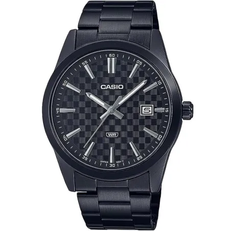 Vīriešu Pulkstenis Casio DATE CARBON LOOK DIAL BLACK SERIE- BLACK Melns (Ø 41 mm)