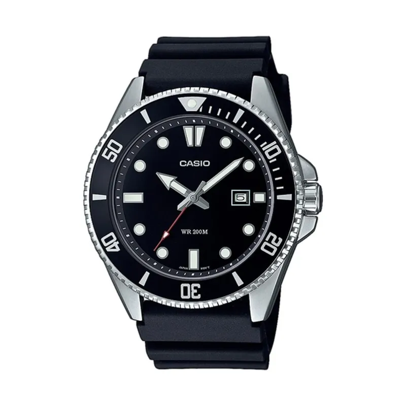 Meeste Kell Casio MDV-107D-1A1VEF Must Hõbedane (Ø 46 mm)