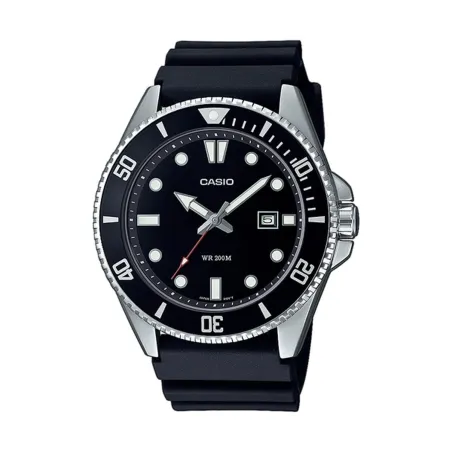 Meeste Kell Casio MDV-107D-1A1VEF Must Hõbedane (Ø 46 mm)