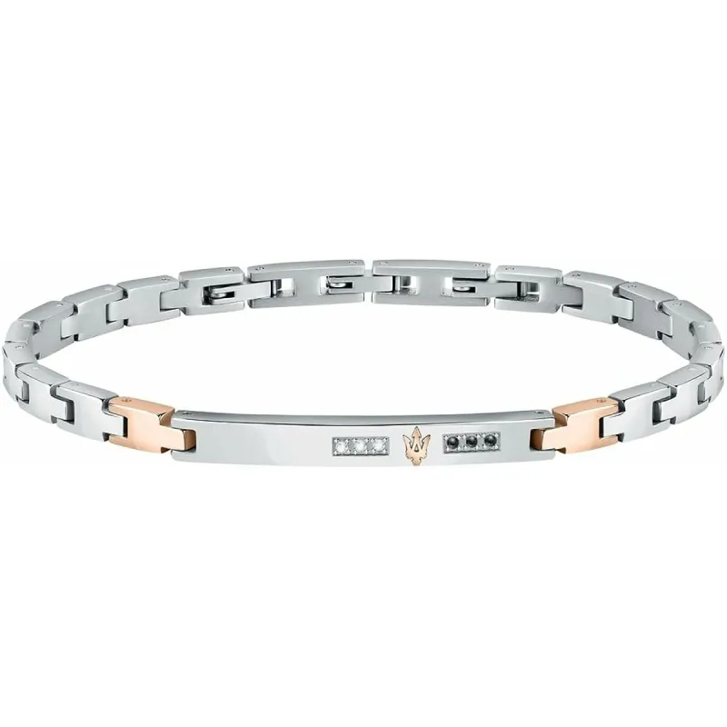 Miesten rannekorut Maserati JEWELS W-DIAMOND Ruostumaton teräs