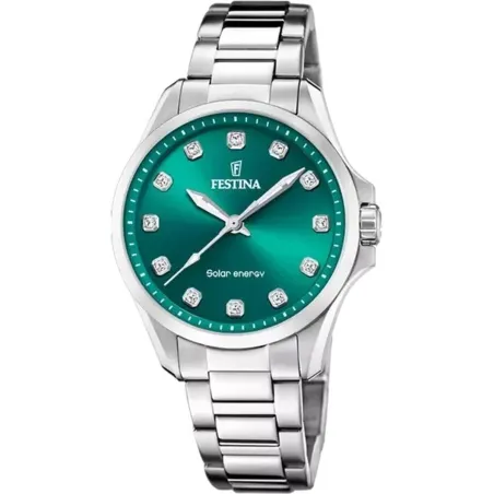 Miesten rannekellot Festina F20654/3 Vihreä Hopeinen