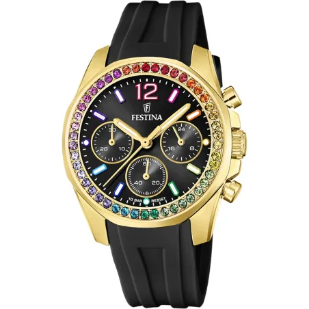 Vīriešu Pulkstenis Festina F20650/3 Melns