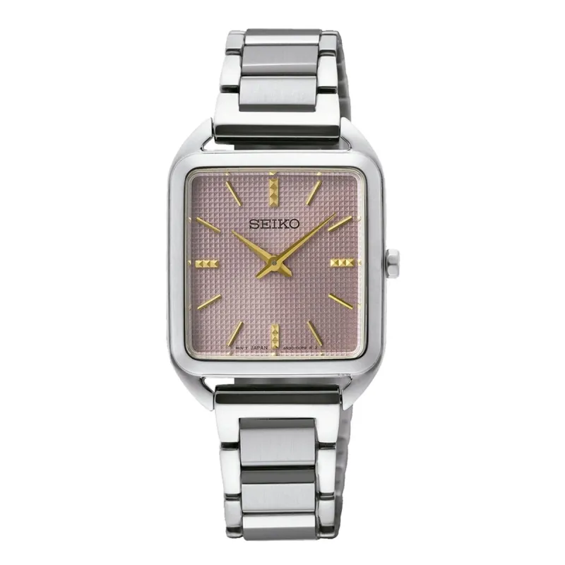 Мужские часы Seiko SWR077P1 Розовый Серебристый