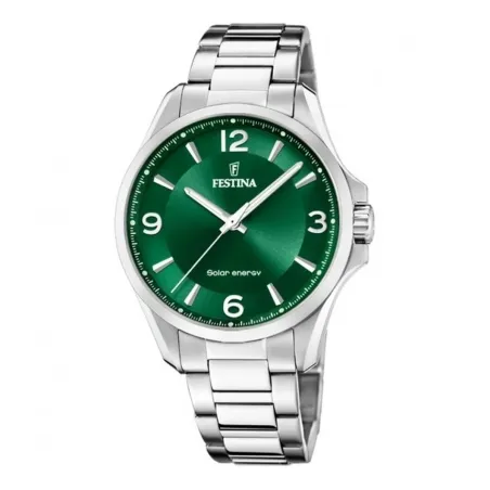 Vīriešu Pulkstenis Festina F20656/3 Zaļš Sudrabains