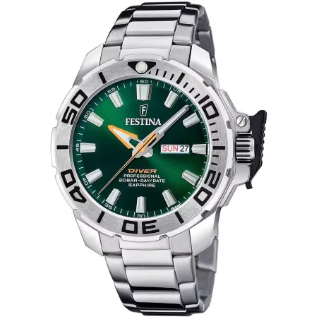 Laikrodis vyrams Festina F20665/2 Žalia Sidabras