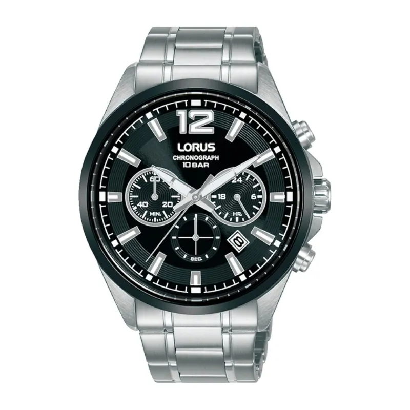 Laikrodis vyrams Lorus RT381JX9 Juoda Sidabras