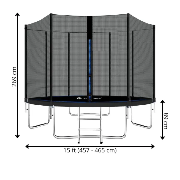 Dārza batuts Springos TP0014 15 pēdas (457 - 465 cm)