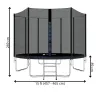 Dārza batuts Springos TP0014 15 pēdas (457 - 465 cm)