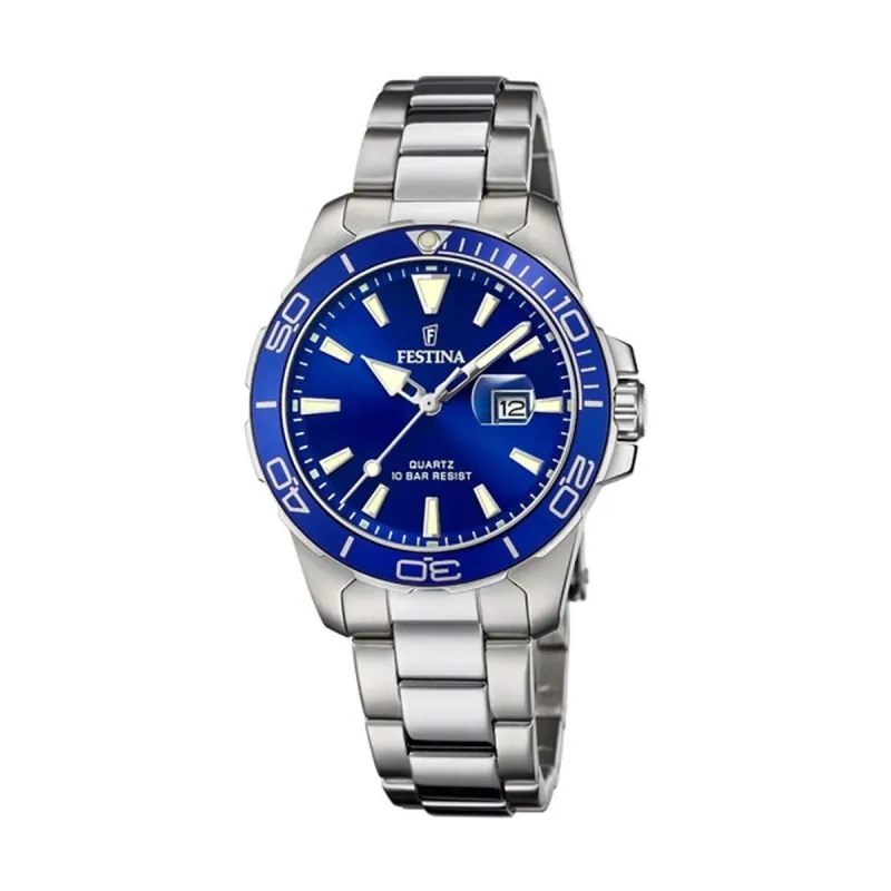 Vīriešu Pulkstenis Festina F20503/3 Sudrabains (Ø 35 mm)