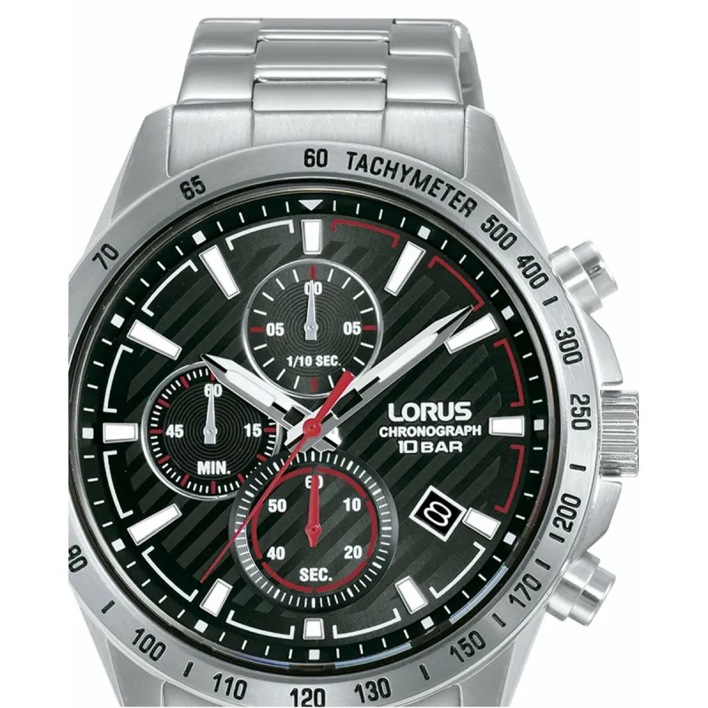 Laikrodis vyrams Lorus RM391HX9 Juoda Sidabras