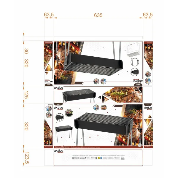 Kaasaskantav Barbeque-grill Aktive Teras