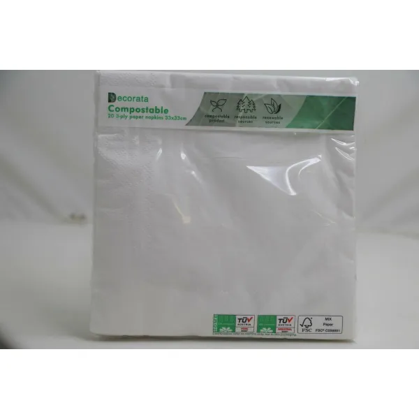 Dinnerware Set Procos White Paper 23 x 1,5 x 23 cm
