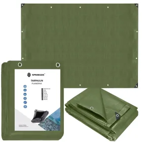 Suojapeite 5x8m Springos GA2127 120g/m2 paksu suojaava vihreä arkki