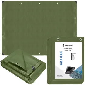 Suojapeite 5x8m Springos GA2127 120g/m2 paksu suojaava vihreä arkki
