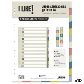 Seperators Grafoplas I LIKE Multicolour polypropylene (10 Units)