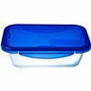 Food Preservation Container Pyrex Blue Transparent Rectangular 800 ml