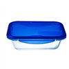 Food Preservation Container Pyrex Blue Transparent Rectangular 800 ml
