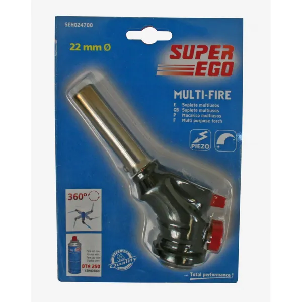 Virtuviniu degikliu Super Ego Multi-Fire Juoda