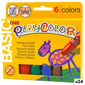 Tvirta tempera Playcolor Basic One Spalvotas (24 vnt.)