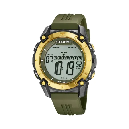 Vīriešu Pulkstenis Calypso K5814/1 Zaļš