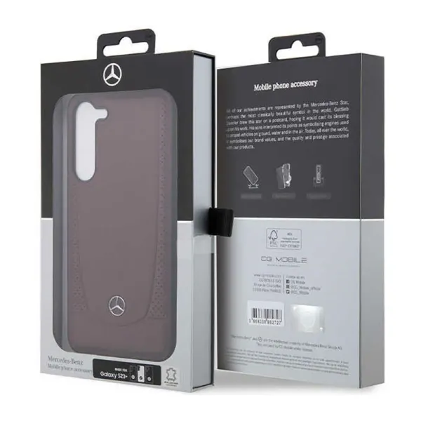 Mercedes Leather Urban Line - Case for Samsung Galaxy S23+ (Red)