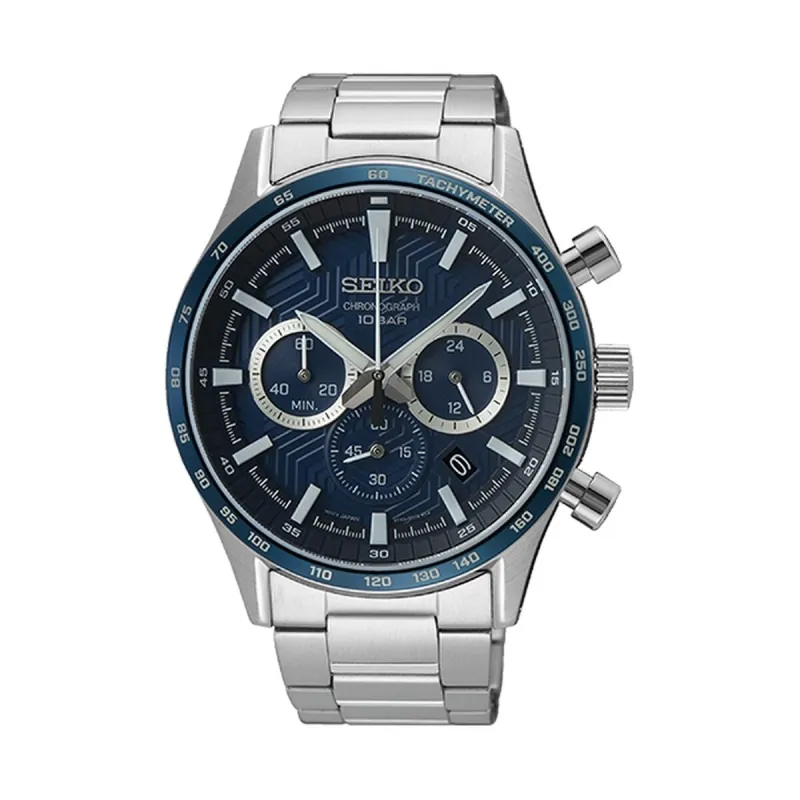 Meeste Kell Seiko SSB445P1 Hõbedane